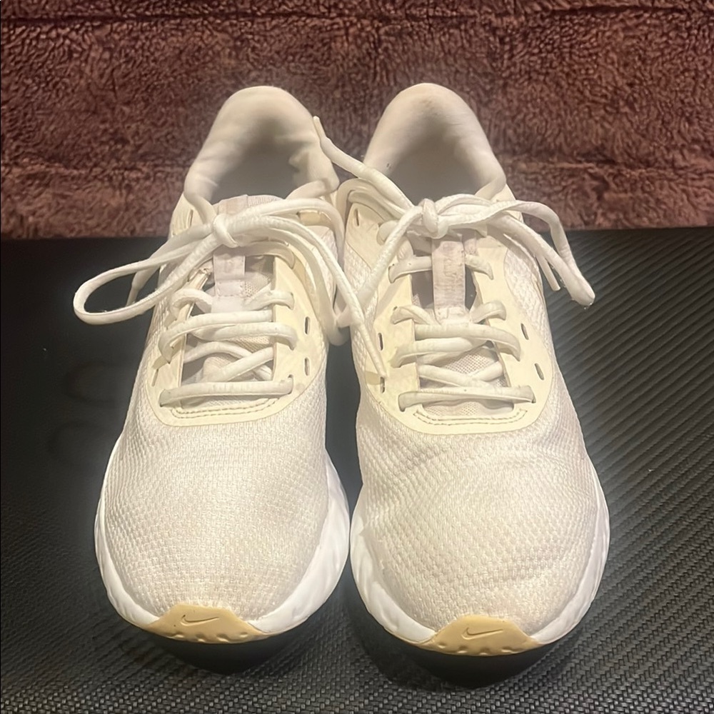 Nike Cream and White Sneakers